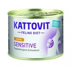 Kattovit Sensitive Chicken - mokra karma z kurczakiem dla dorosłych kotów, puszka 185g