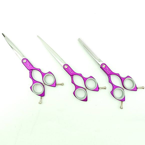 Shernbao Shark Asian Fusion Light Scissors Set - zestaw 3 bardzo lekkich nożyczek do strzyżenia w stylu Korean i Asian Fusion, 6.25" i 6.5"