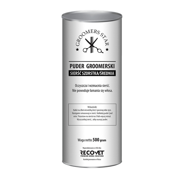 Groomers Star - puder groomerski do puder do sierści średniej/miękkiej, 500g