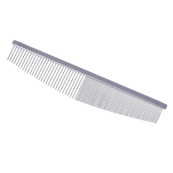 Trim Medium Crescent Comb - profesjonalny grzebień w kształcie półksiężyca, mieszany (50:50) rozstaw zębów, 15.5cm