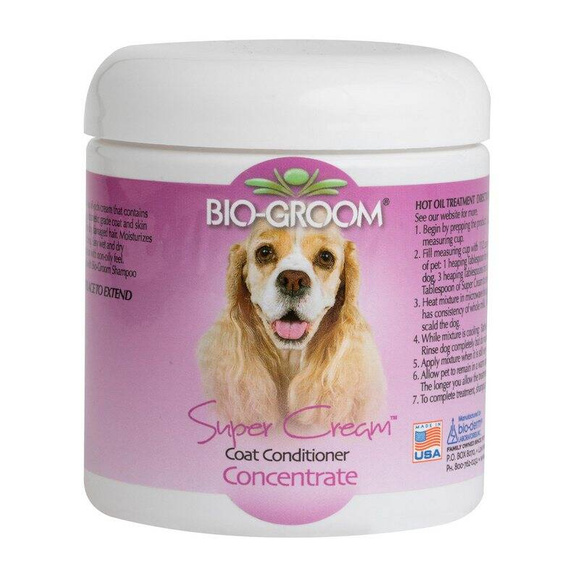 Bio-Groom Super-Cream™ Coat Conditioning Dog Conditioner - odżywka olejowa dla skóry i sierści psa i kota, 226g