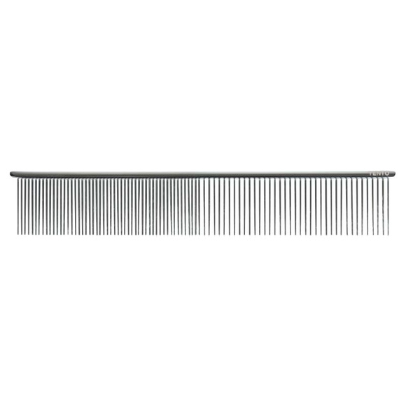 Yento Scissoring Comb - profesjonalny, metalowy grzebień do oddzielania pasm włosów, ułatwiający strzyżenie, 19cm