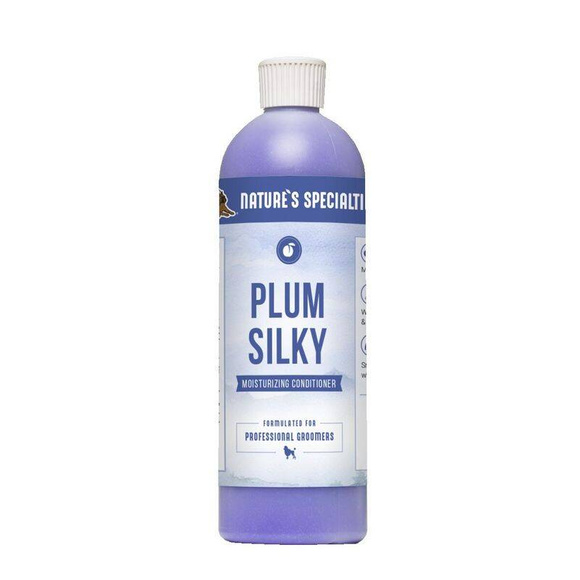 Nature's Specialities Plum Silky® Conditioner - wygładzająca, nawilżająca odżywka z keratyną i jedwabiem, dla psów i kotów (koncentrat 1:32) 473ml