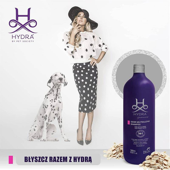 Hydra Professional Odor Neutralizing Shampoo - szampon odświeżający, niwelujący brzydkie zapachy, dla psów i kotów, koncentrat 10:1, 1l