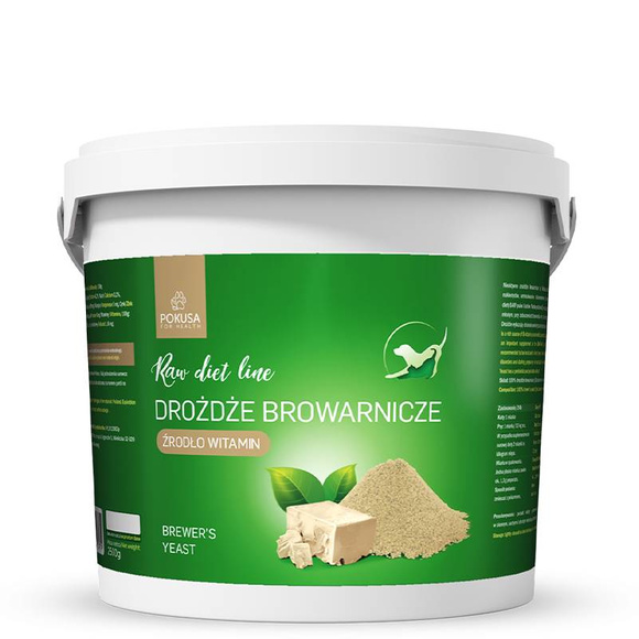 POKUSA RawDietLine Drożdże browarnicze - organiczne, czyste drożdże browarnicze 2.5kg