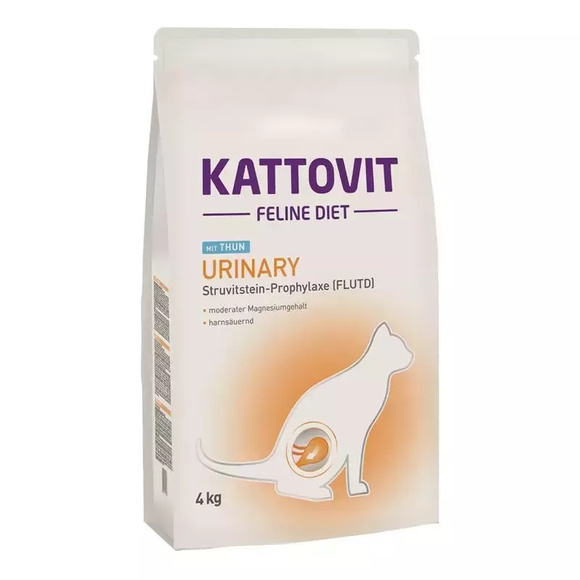 Kattovit Urinary - sucha karma z tuńczykiem dla kotów zapobiegająca powstawaniu kamieni moczowych, 4kg