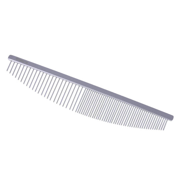 Trim Large Crescent Comb - profesjonalny grzebień w kształcie półksiężyca, mieszany (50:50) rozstaw zębów, 19cm