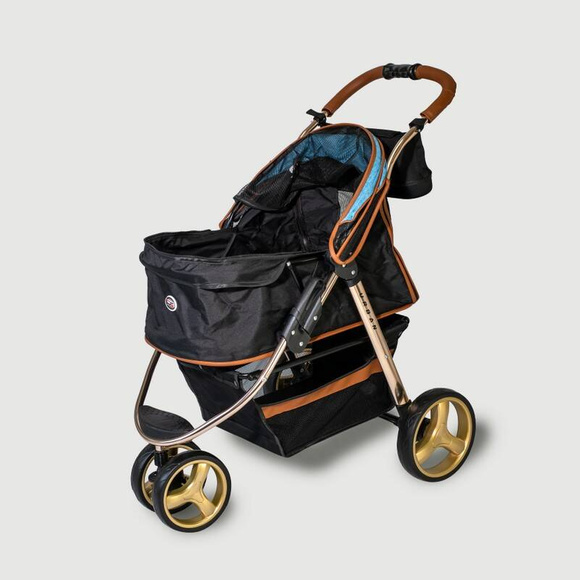 InnoPet Buggy Urban Gold - luksusowy, komfortowy wózek dla psów o wadze do 28kg