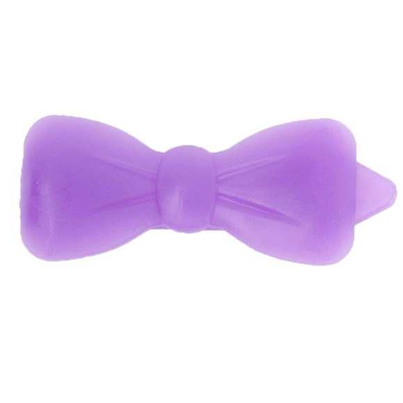 Show Tech Plastic Bow Purple - plastikowa kokardka z klipsem, fioletowa, 3.5cm