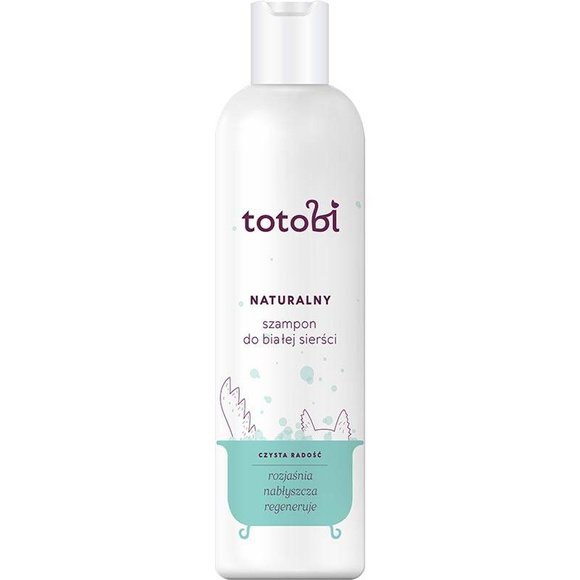 Totobi - naturalny, wegański szampon dla psów i kotów o białej sierści, 300ml