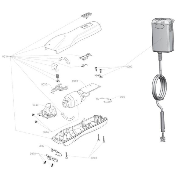 Moser - kiwak do maszynki Moser Max 1250, Wahl KM-5, KM-10 Cordless