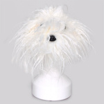 Vivog white fur for dog head dummy - wymienne białe futro do główki treningowej Teddy Bear / Bichon