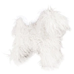 Vivog white dog model semi-long fur - wymienne średnie białe futro manekina treningowego