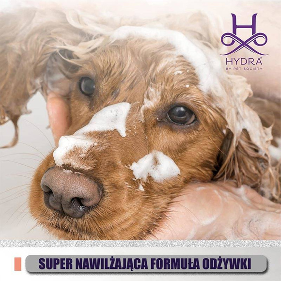 Hydra Professional Moisturizing Dog Conditioner - nawilżająca odżywka do spłukiwania, dla psów i kotów o każdym typie sierści, koncentrat 10:1, 1l