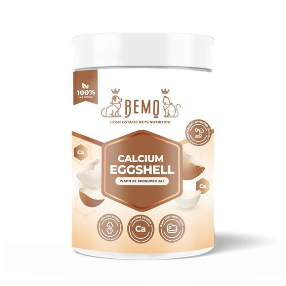 BEMO Calcium Eggshell - wapń ze skorupek jaj kurzych dla psa i kota, suplement diety 350g