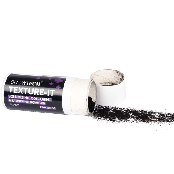 Show Tech+ Texture-It Black - puder dla psa do trymowania, stylizacji, dodający objętości i tekstury, do czarnej sierści, 30g