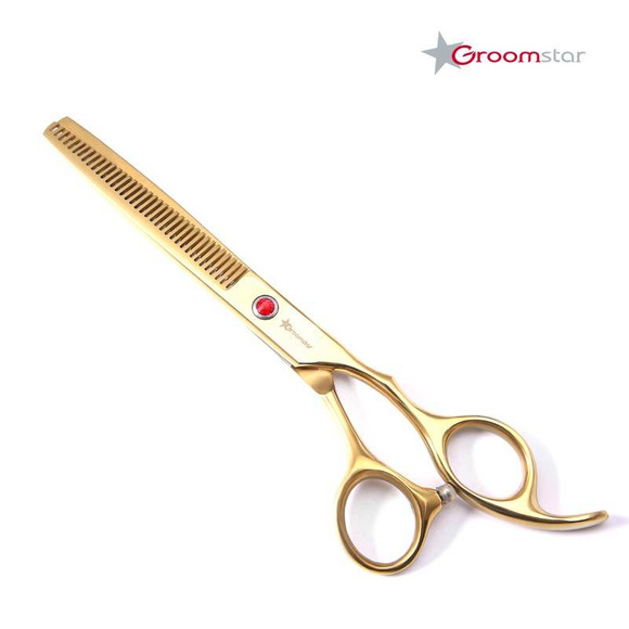 Groomstar - profesjonalne nożyczki groomerskie, zestaw 4 sztuk, 7"