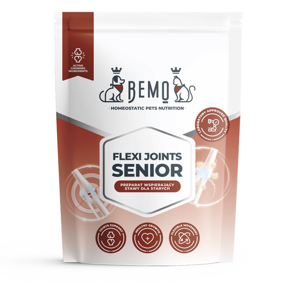 BEMO Flexi Joints Senior - preparat do chondroprofilaktycznego wzbogacania diety psów starszych, 500g