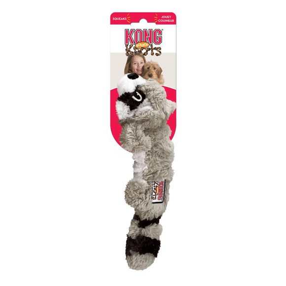 KONG® Scrunch Knots Raccoon - zabawka dla psa, szop