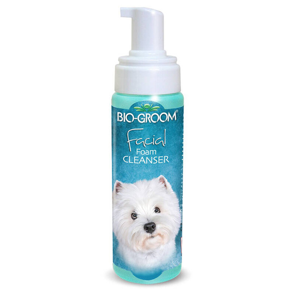 Bio-Groom Facial Foam Cleaner - hypoalergiczna pianka do czyszczenia i usuwania przebarwień z pyszczka, dla psów i kotów, 236ml