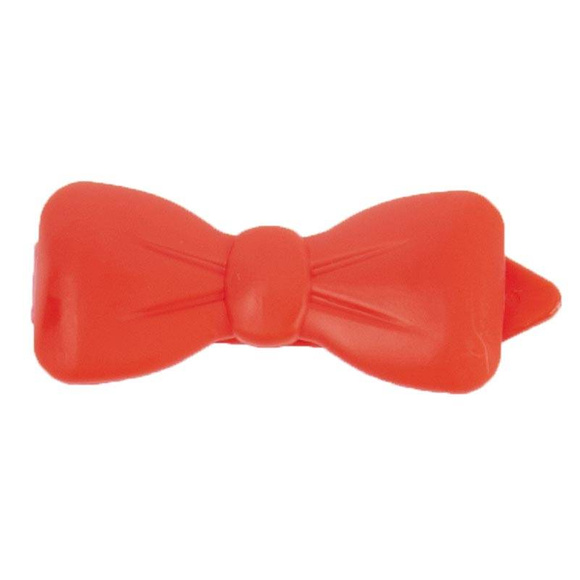 Show Tech Plastic Bow Red - plastikowa kokardka z klipsem, czerwona, 3.5cm