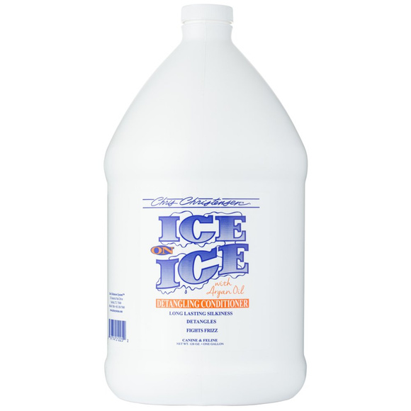 Chris Christensen Ice on Ice Detangling Conditioner - odżywka do sierści z olejkiem arganowym, rozkołtuniająca, wygładzająca, nabłyszczająca 3.8l