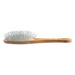 BASS Style & Detangle Wet/Dry Alloy Pin Oval Brush Medium - szczotka bambusowa, z metalowymi pinami, średnia