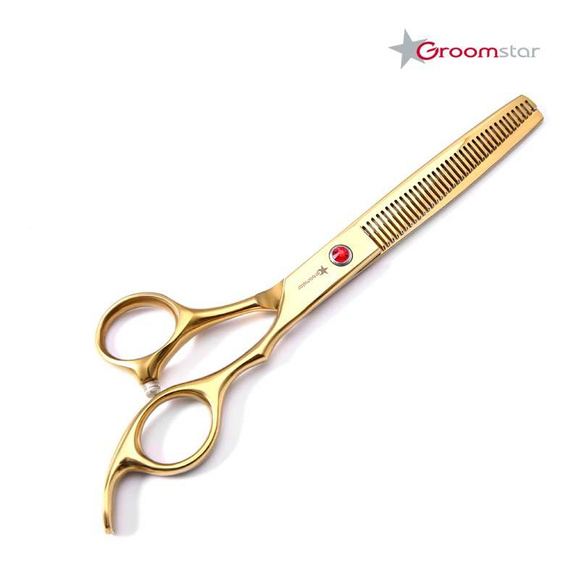 Groomstar - profesjonalne nożyczki groomerskie, zestaw 4 sztuk, 7"