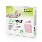 Vetoquinol Dronspot - preparat na odrobaczenie dla małych kotów, krople spot-on