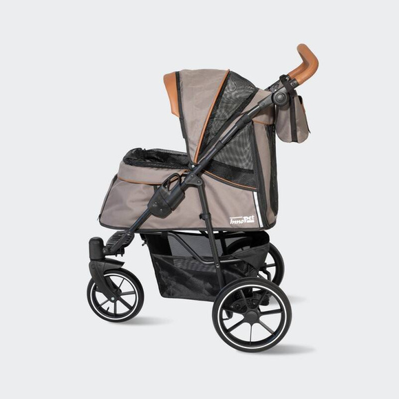 InnoPet Premium Cozy Beige - luksusowy, komfortowy wózek dla psów o wadze do 28kg