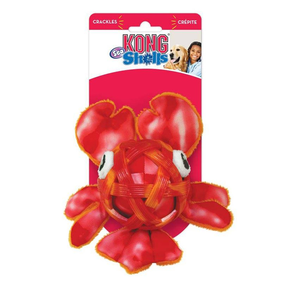 KONG® Sea Shells™ Lobster M/L - zabawka dla psa, homar