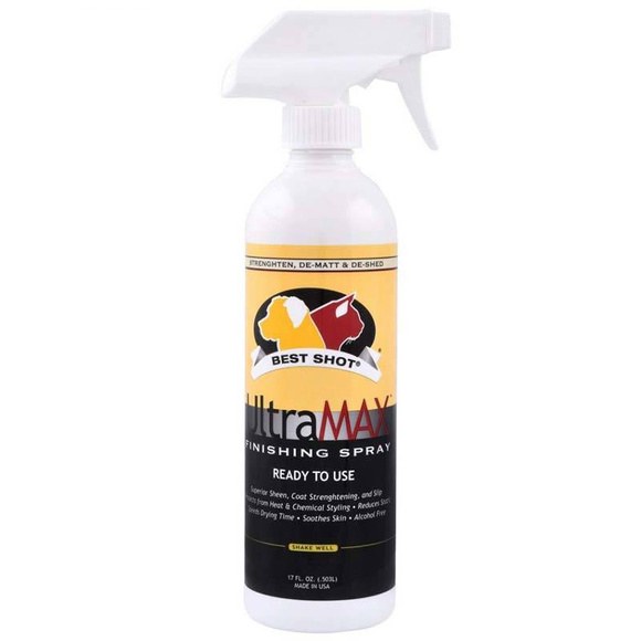 Best Shot UltraMax Pro Finishing Spray - preparat o działaniu rozkołtuniającym, nabłyszczającym i nawilżającym 503ml