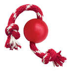 KONG® Ball with Rope - zabawka dla psa, piłka ze sznurem