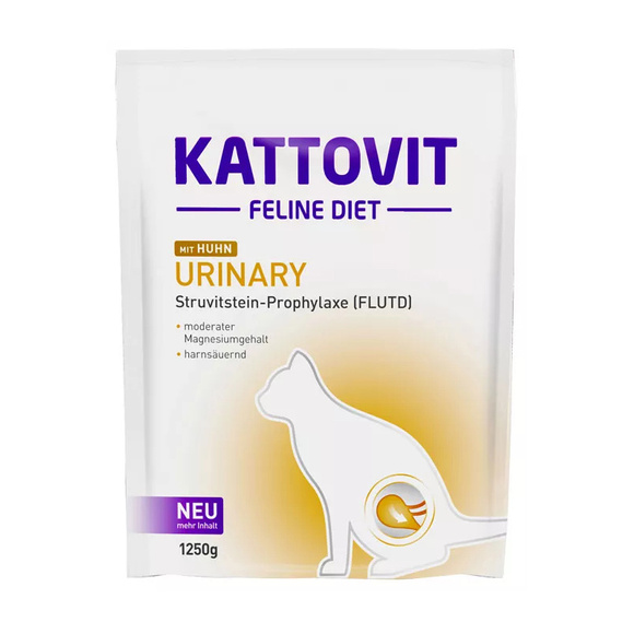 Kattovit Urinary - sucha karma z kurczakiem dla kotów zapobiegająca powstawaniu kamieni moczowych, 1.25kg