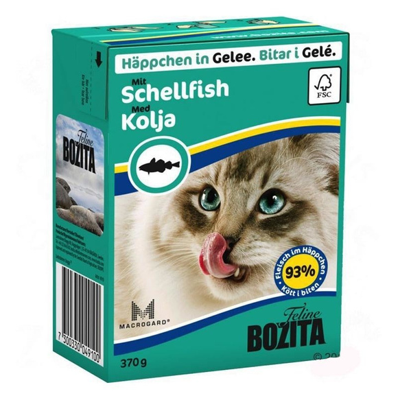 Bozita Schellfisch - mokra karma dla kota z mięsem z dorsza w galarecie, 370g