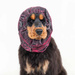 Show Tech Snood Galaxy L Spaniel Pink Ear Covers - stylowy komin ochronny na uszy dla Spanieli, chroni podczas spacerów, posiłków, pielęgnacji, różowy, L