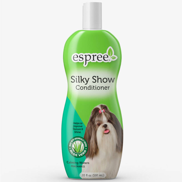 Espree Silky Show Conditioner - odżywka z proteinami jedwabiu dla psów o długiej sierści, koncentrat 1:24, 354ml