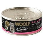 Woolf Ultimate Cat Kitten Salmon - bezglutenowa, pełnoporcjowa karma wilgotna z łososiem dla kociąt, 85g