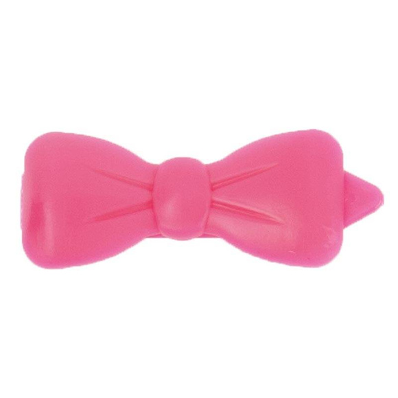 Show Tech Plastic Bow Pink - plastikowa kokardka z klipsem, różowa, 3.5cm