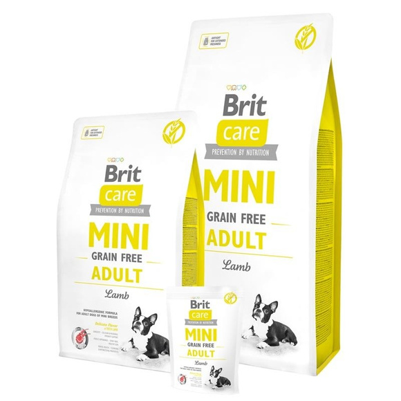 Brit Care Mini Grain Free Adult - sucha karma z jagnięciną dla dorosłych psów ras miniaturowych