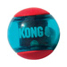 KONG® Squeezz® Action Ball Red - piszcząca piłka dla psa, o zróżnicowanej powierzchni, czerwono-niebieska