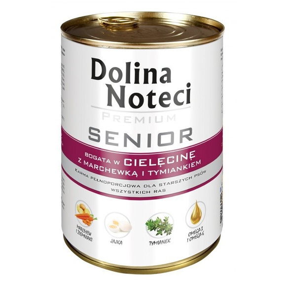 Dolina Noteci Premium Senior - mokra karma dla starszych psów, 400g