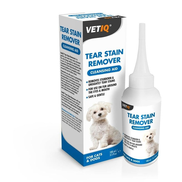 VetIQ Tear Stain Remover - preparat do usuwania przebarwień pod oczami, 100ml