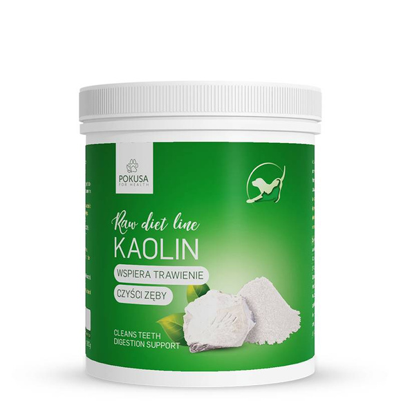 POKUSA RawDietLine Kaolin - dodatek żywieniowy uzupełniający dla psów i kotów 200g