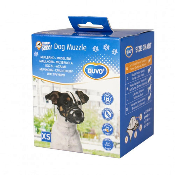 DUVO+ Dog Muzzle Rubber - komfortowy, gumowy kaganiec dla psa