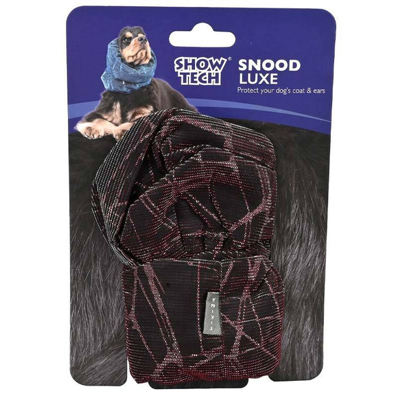 Show Tech Snood Galaxy L Spaniel Pink Ear Covers - stylowy komin ochronny na uszy dla Spanieli, chroni podczas spacerów, posiłków, pielęgnacji, różowy, L