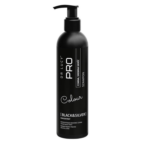 Dr Lucy PRO Black and Silver - szampon dla psów i kotów o czarnej, ciemniej i srebrnej sierści, 250ml