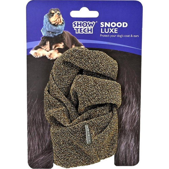 Show Tech Snood Luxe Royal L Gold Ear Covers - stylowy komin ochronny na uszy, chroni podczas spacerów, posiłków, pielęgnacji, złoty, L