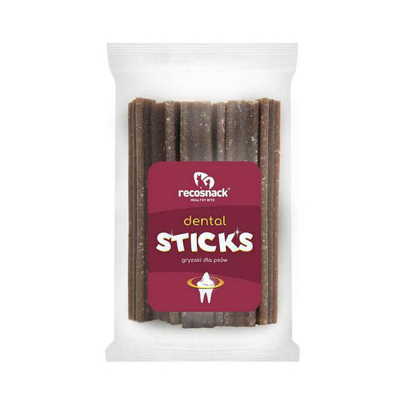 Recosnack Dental Sticks - pyszne patyczki o smaku łososia, wspomagające higienę zębów i dziąseł