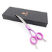 Jargem Asian Style Light Curved Scissors - bardzo lekkie, gięte nożyczki do strzyżenia w stylu azjatyckim, 6.5", fioletowe